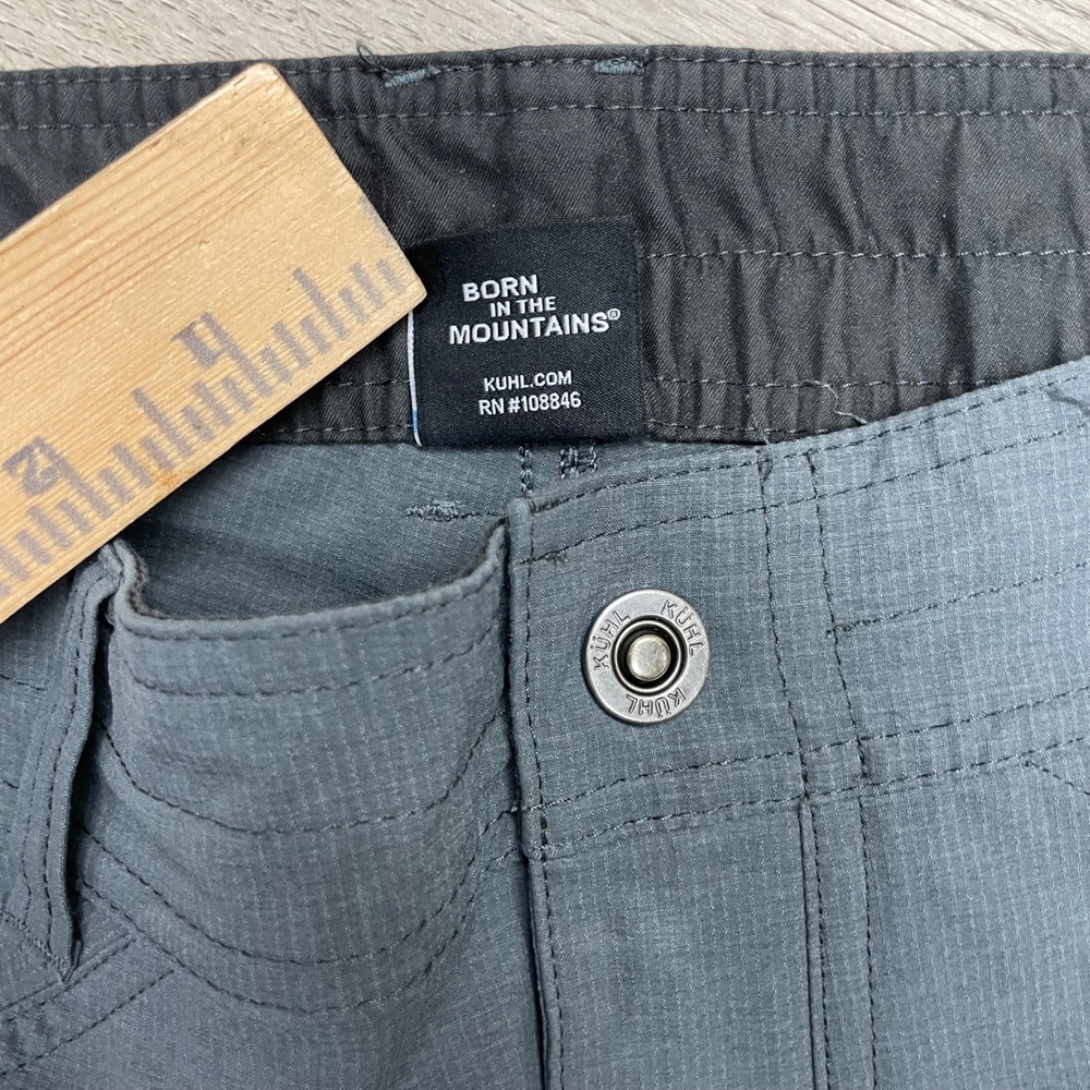 KUHL Renegade Pants Mens 32x32 Gray Outdoor Hiking Ripstop Cargo Pockets - Picture 7 of 10